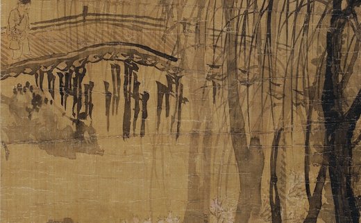 【拍卖价格】                                                                                    吴榖祥（1848-1903）
                                                                                                                                                1004 
                            柳外桃花 镜心 设色绢本