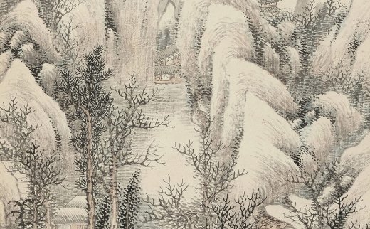 【拍卖价格】                                                                                    何维朴（1842～1925）
                                                                                                                                                3154 
                            1919年作 仿宋人雪景山水 立轴 设色纸本