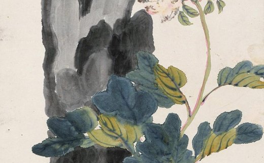 【拍卖价格】                                                                                    任熊（1820～1857）
                                                                                                                                                1917 
                            和气生春 立轴 设色纸本